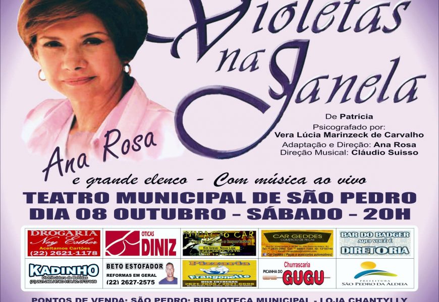 Teatro Átila Costa apresenta “Violetas na janela” neste sábado