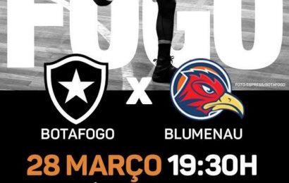 Amanhã tem jogo de basquete, Botafogo X Blumenau!