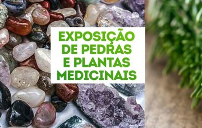 Exposição Gratuita de Pedras e Plantas Medicinais no Cereall