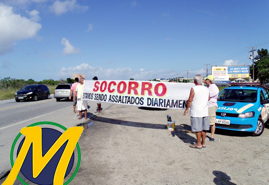 SEGURANÇA: MORADORES DO RECANTO DO SOL VÃO À RODOVIA EM PROTESTO