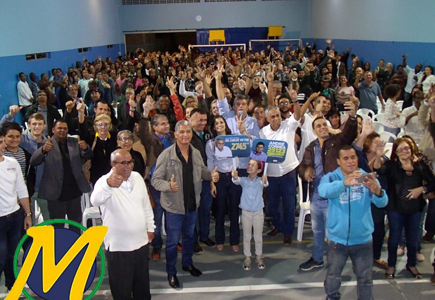 BIA E GUGA REÚNEM CENTENAS DE ELEITORES PARA OUVIREM CARLOS VICTOR E ANDRÉ CORRÊA
