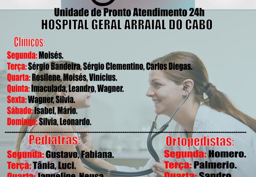 SAÚDE DE ARRAIAL DO CABO É A MELHOR DA REGIÃO DOS LAGOS