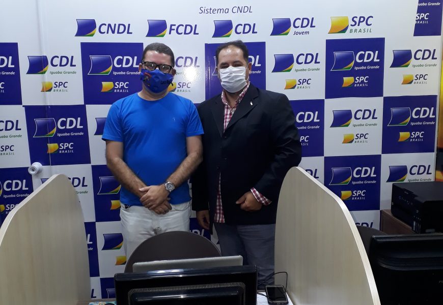 PRESIDENTE DA CDL IGUABA GRANDE RECEBE O SECRETÁRIO MUNICIPAL DE MEIO AMBIENTE