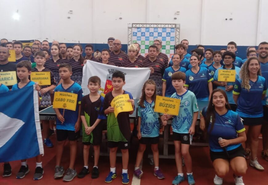 Mais de 300 atletas participam da 1ª Copa Cabo Frio de Tênis de Mesa
